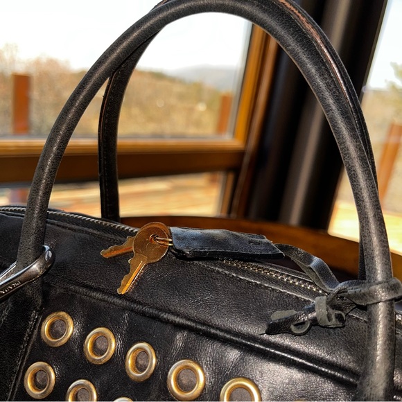 Prada: Grommet Robot Keychain with Lock & Key Tote Bag *RARE* - Picture 15 of 16